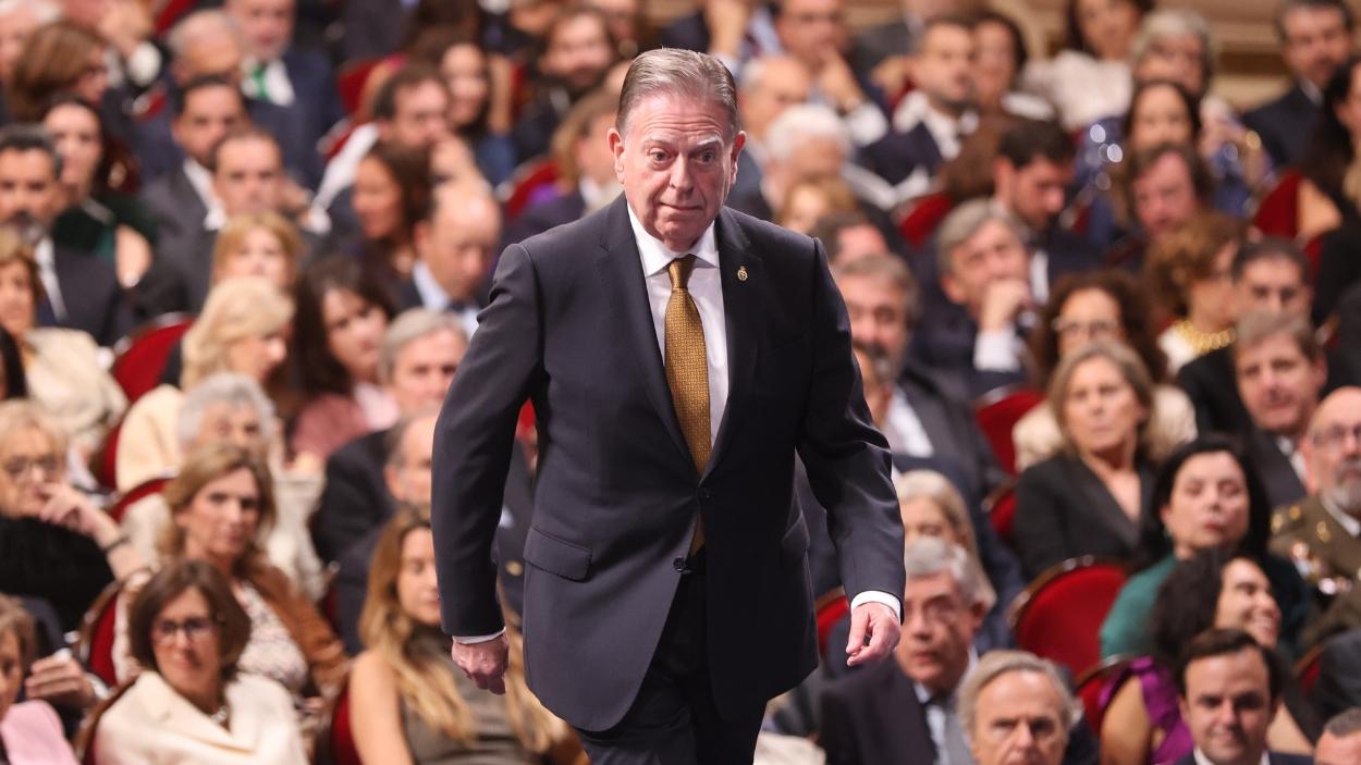 Alfredo Canteli durante la ceremonia de los Premios Princesa de Asturias 2025 celebrados en el Teatro Campoamor. EP.