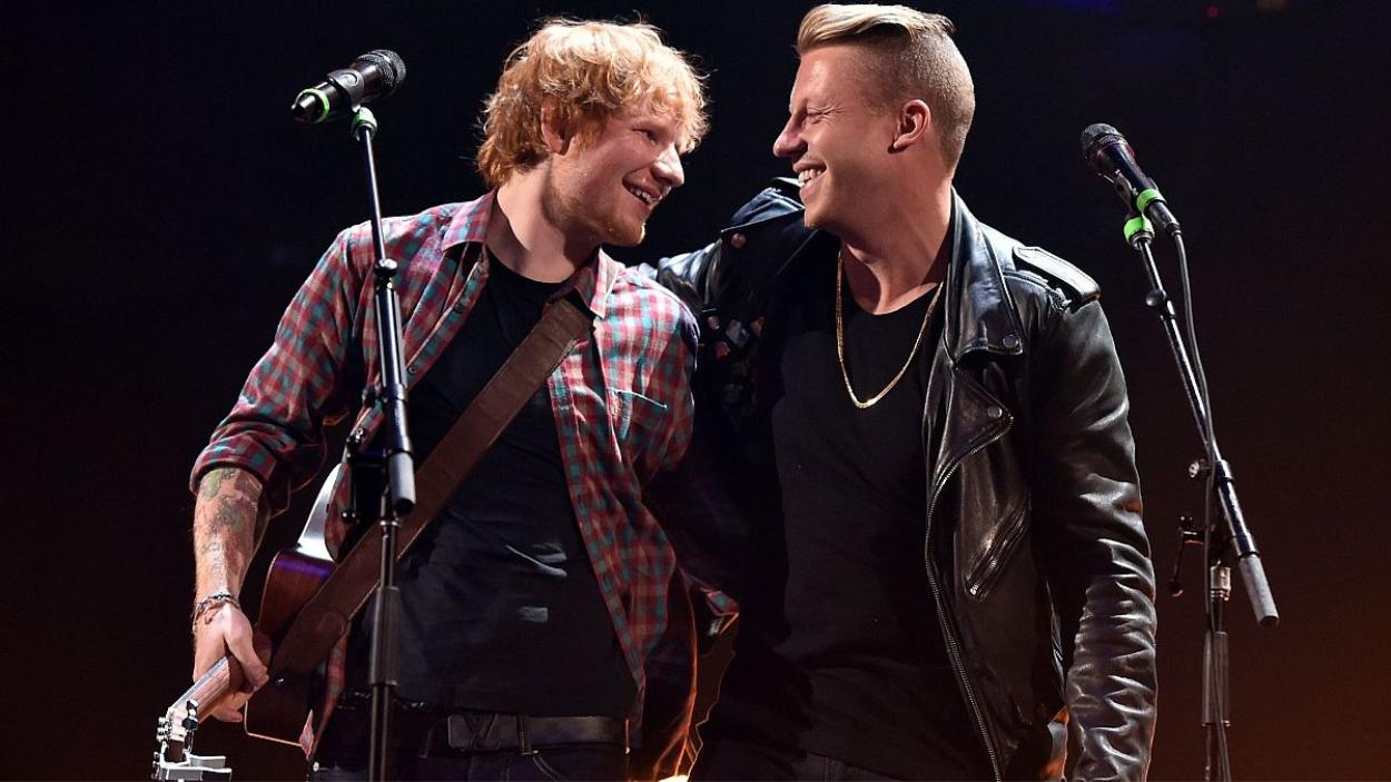 Ed Sheeran y Macklemore. RTVE.