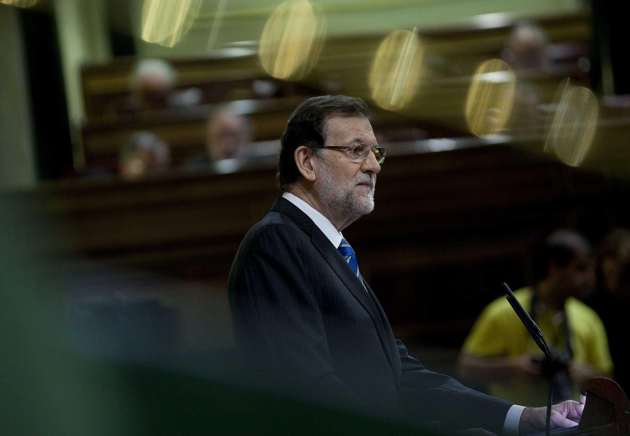 El presidente del Gobierno, Mariano Rajoy, en una intervención ante el Congreso de los Diputados.