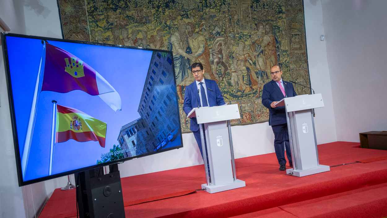 Presentación del programa de conmemoración del 50 aniversario de la Transición Democrática en Castilla-La Mancha ’50 años juntos’. EP.