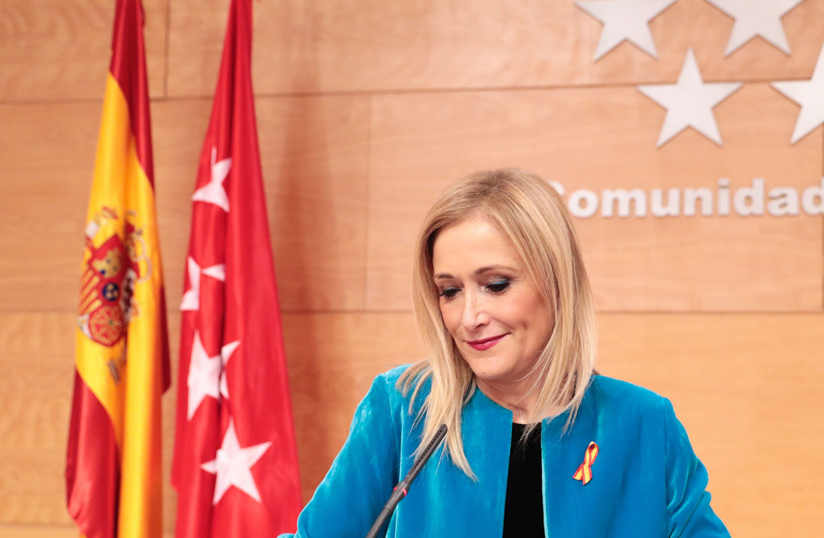 La presidenta de la Comunidad de Madrid, Cristina Cifuentes