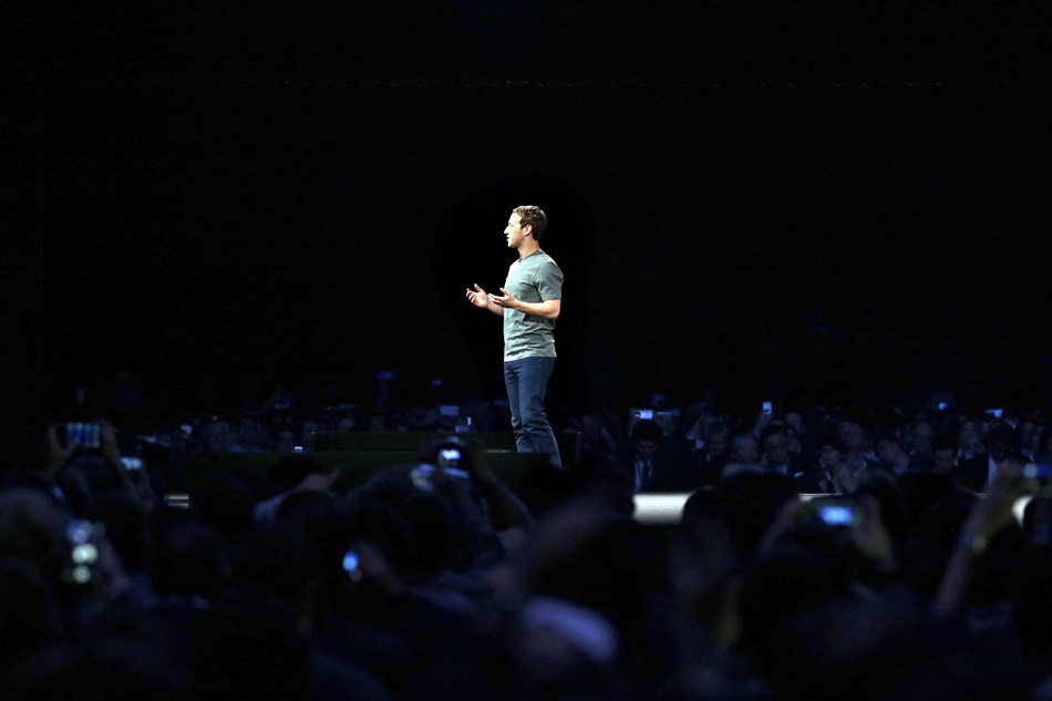 Mark Zuckerberg durante su intervención, hace dos años, en el Mobile World Congress de Barcelona. 