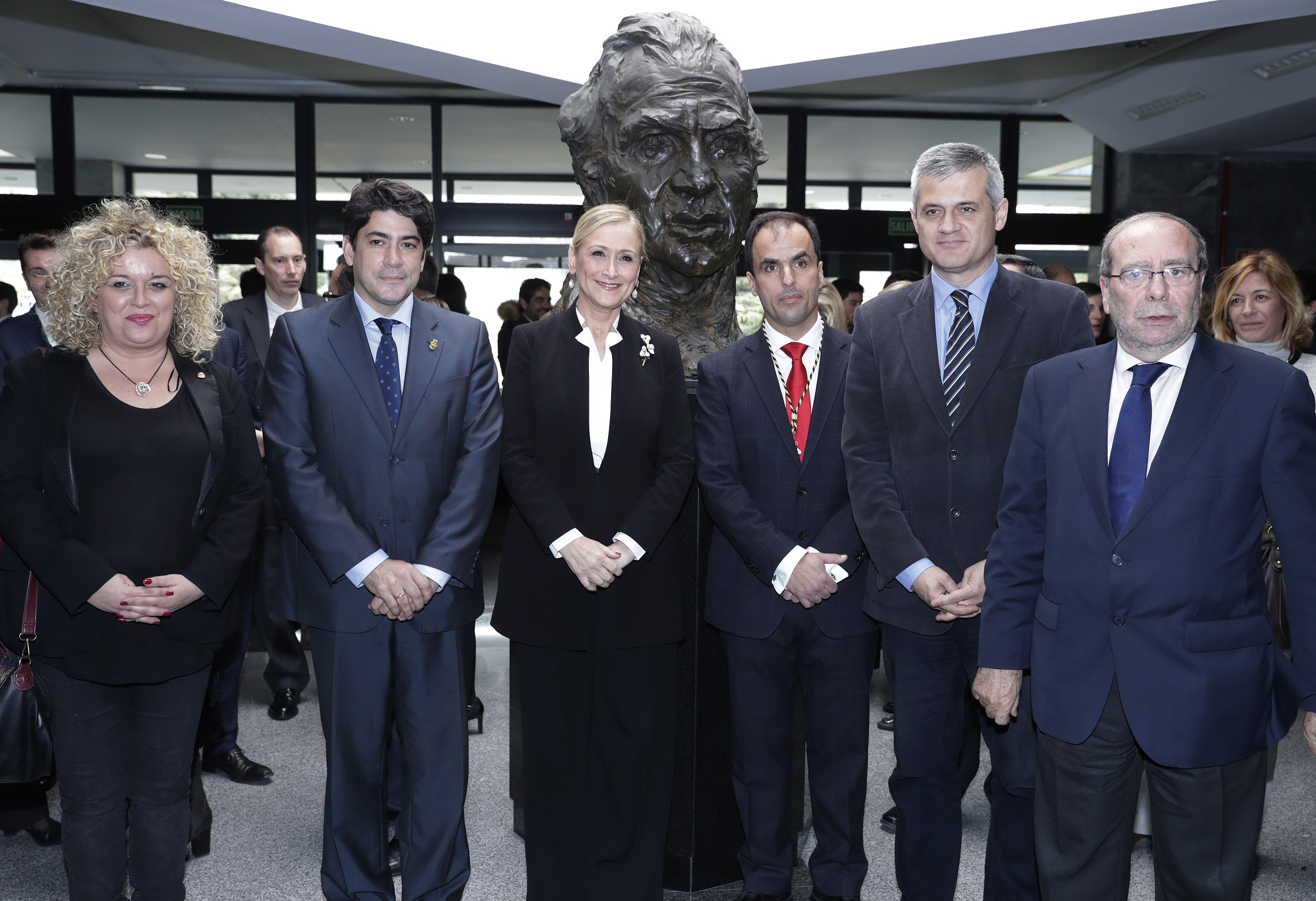 La presidenta de la Comunidad de Madrid, Cristina Cifuentes visita la Universidad Rey Juan Carlos I. 