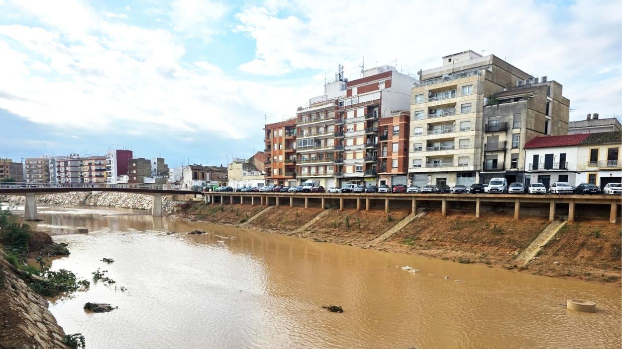 Estado del barranco del Poyo en Valencia tras las intensas lluvias del 16 de septiembre de 2026. EP.