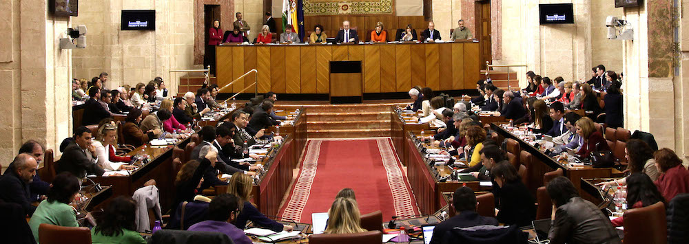 Pleno de ayer del Parlamento que aprobó la propuesta de financiación autonómica de Andalucía.