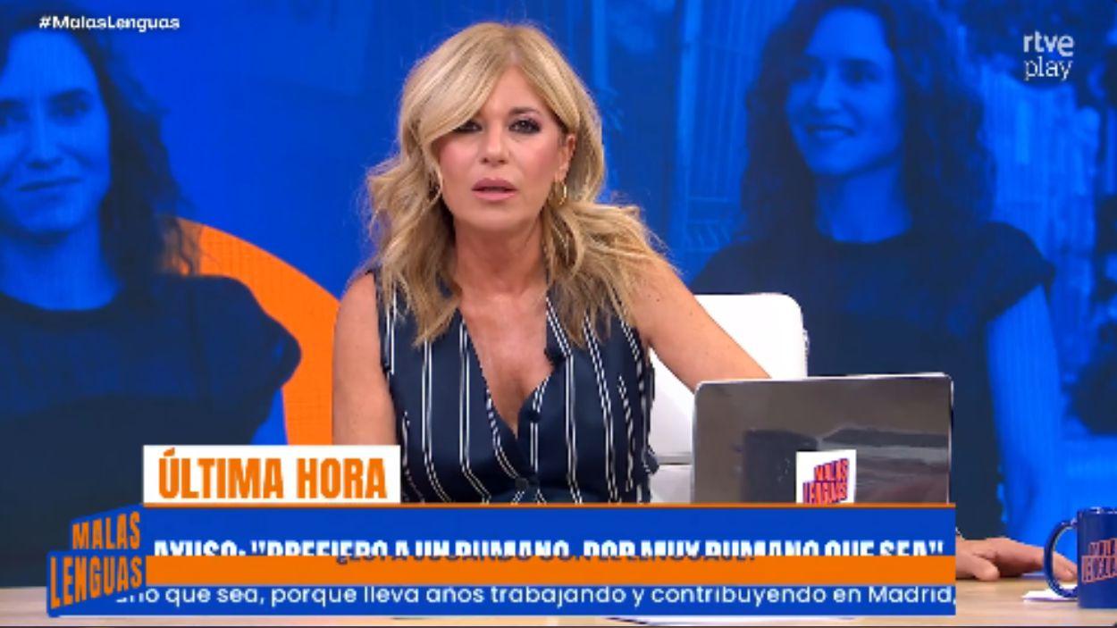 Esther Palomera en 'Malas Lenguas'. TVE