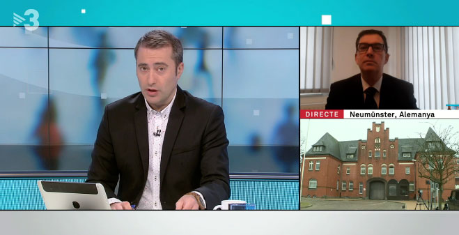 Captura TV3 entrevista abogado de Carles Puigdemont