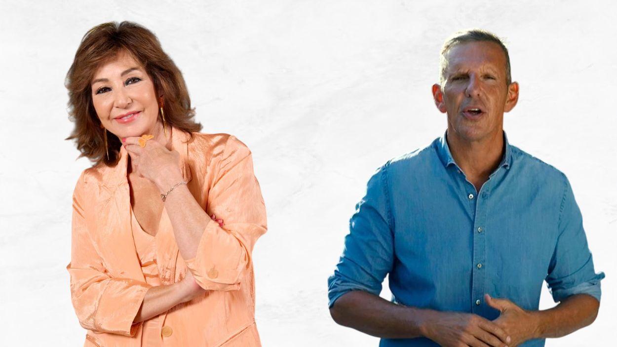 Ana Rosa Quintana y Joaquín Prat. MEDIASET.