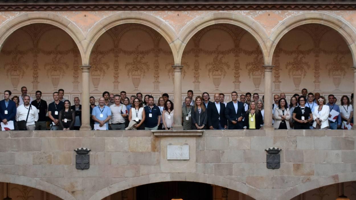 Participantes y representantes de la Diputación de Barcelona y Pimec, durante el acto inaugural. Foto: Diputación de Barcelona