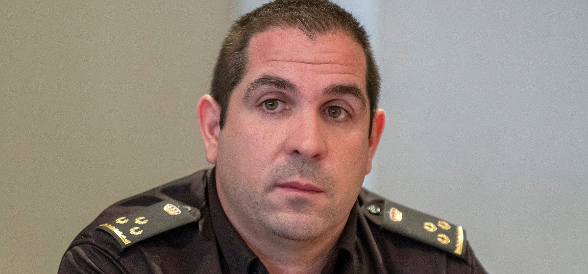 El inspector Gonzalo Calleja, que ha dirigido la operación