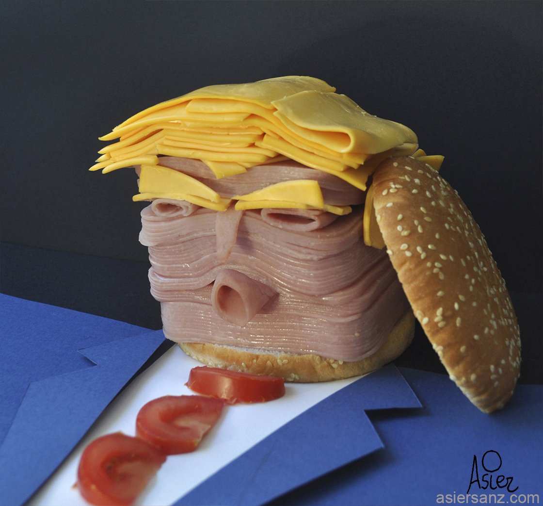 La obra ganadora de Asier Sanz: "Fast Food Trump"