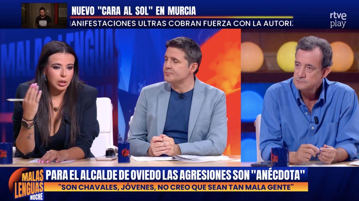 La tertuliana  Sarah Santolalla . Malas Lenguas
