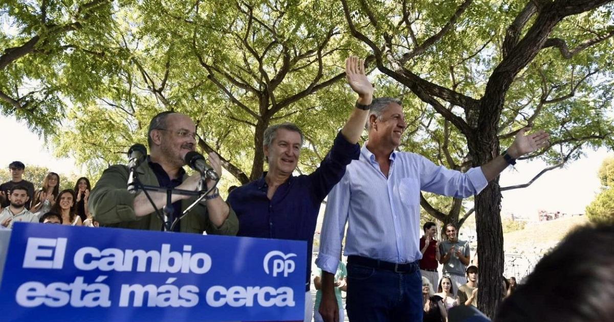 Feijóo se apoya en Albiol para despegarse de Vox en Cataluña con la inmigración y seguridad como ejes