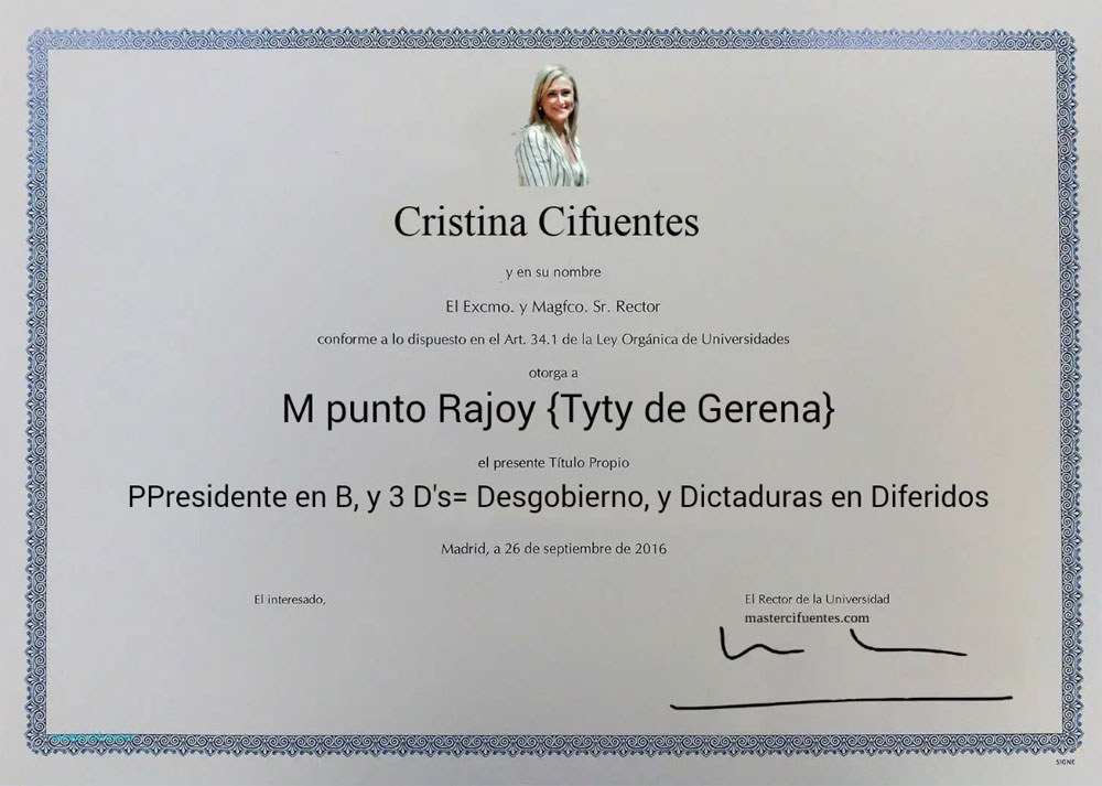 Uno de los muchos títulos creados por la web mastercifuentes.com 