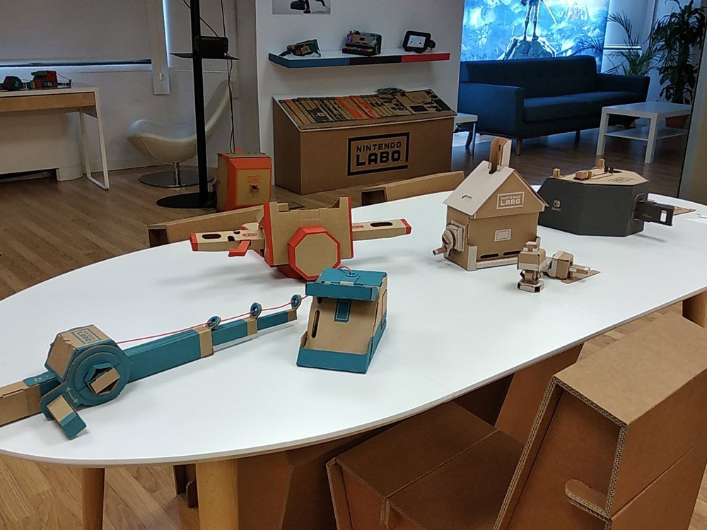 Taller de pruebas de Nintendo Labo