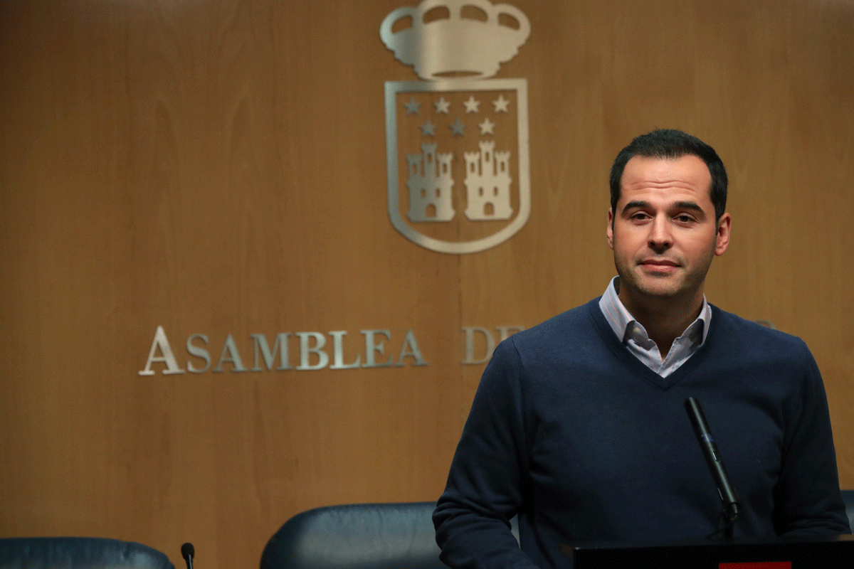 El portavoz de Ciudadanos en la Asamblea de Madrid, Ignacio Aguado.