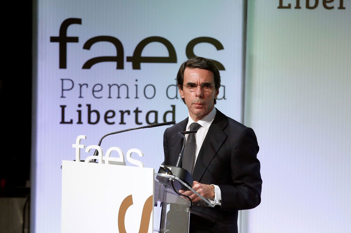 El expresidente del Gobierno José María Aznar