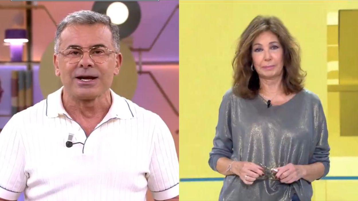 Jorge Javier Vázquez y Ana Rosa Quintana. MEDIASET.