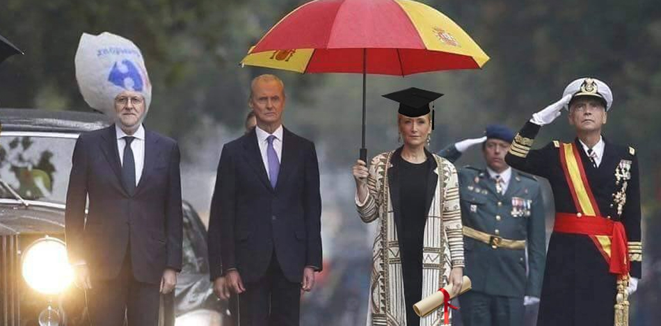 Meme en Twitter sobre el máster de Cristina Cifuentes
