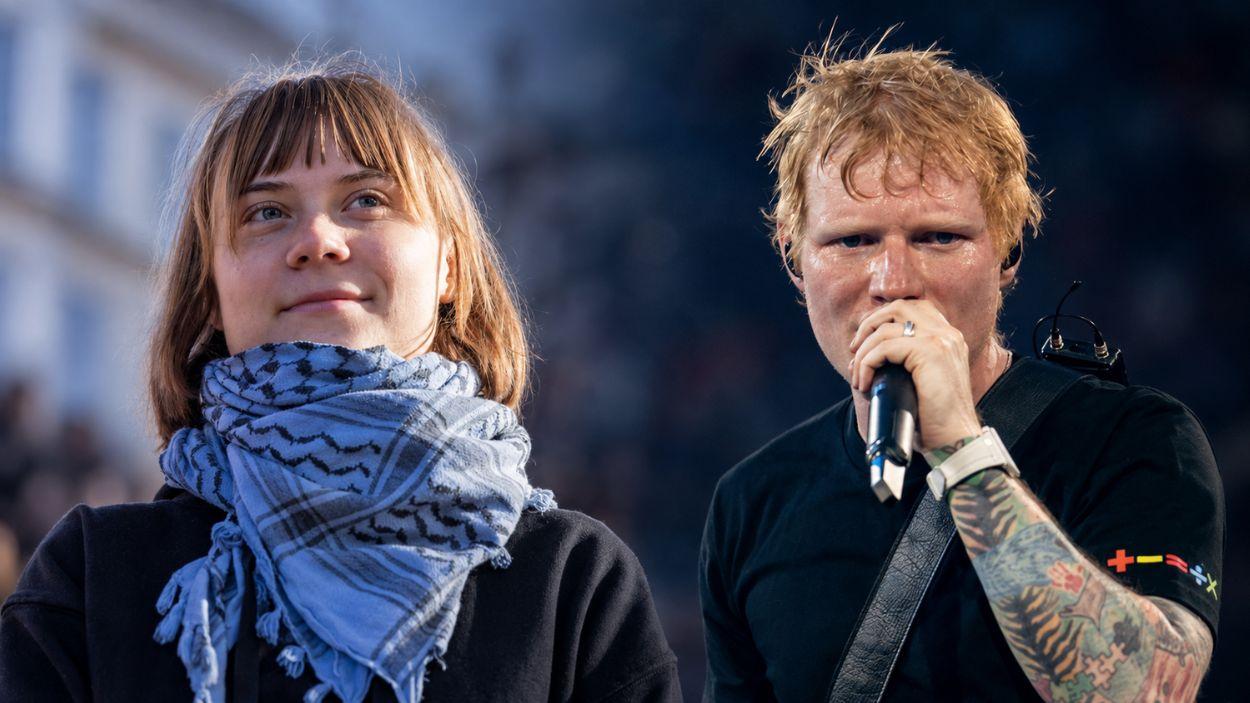 Greta Thunberg responde con dureza a Ed Sheeran Falta de valentía” por su postura sobre Palestina