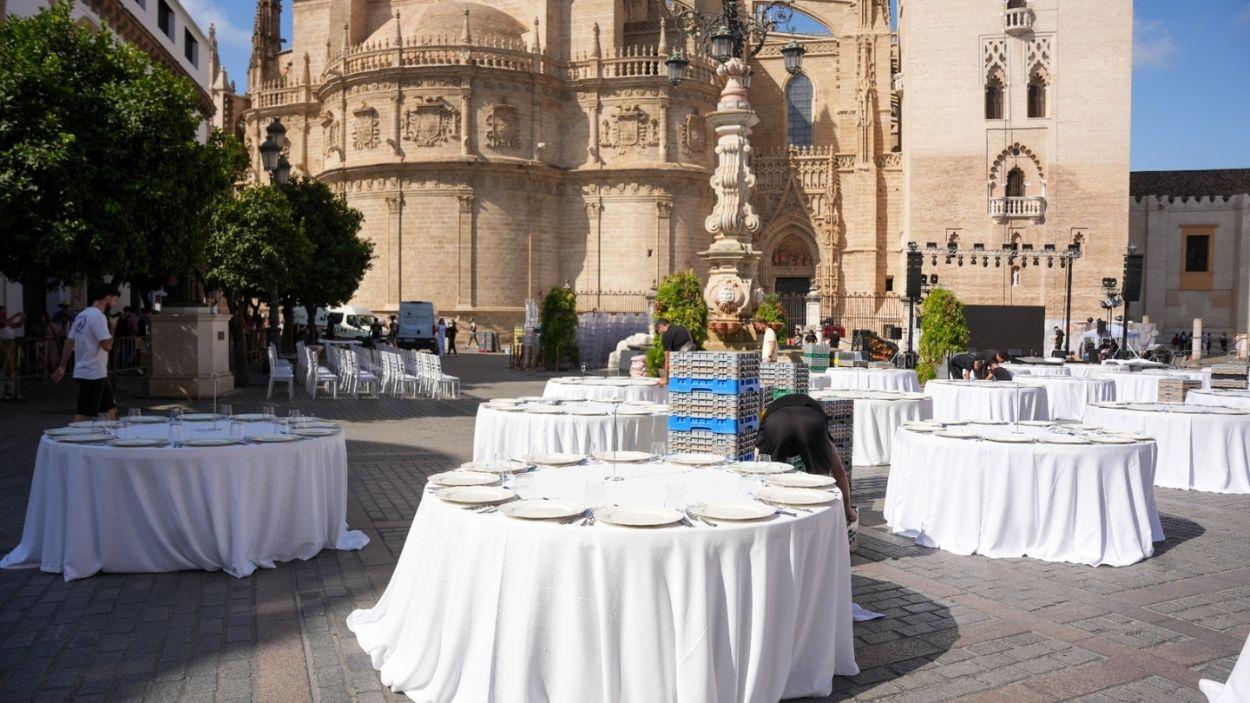 Preparativos de la gala de premios de Escaparate / EP