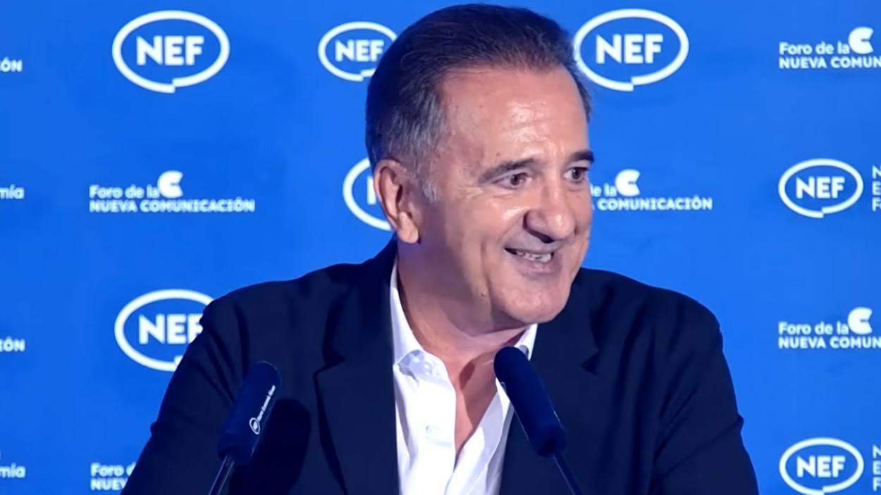 El consejero delegado de La Séptima, José Miguel Contreras, en el Foro de la Nueva Comunicación