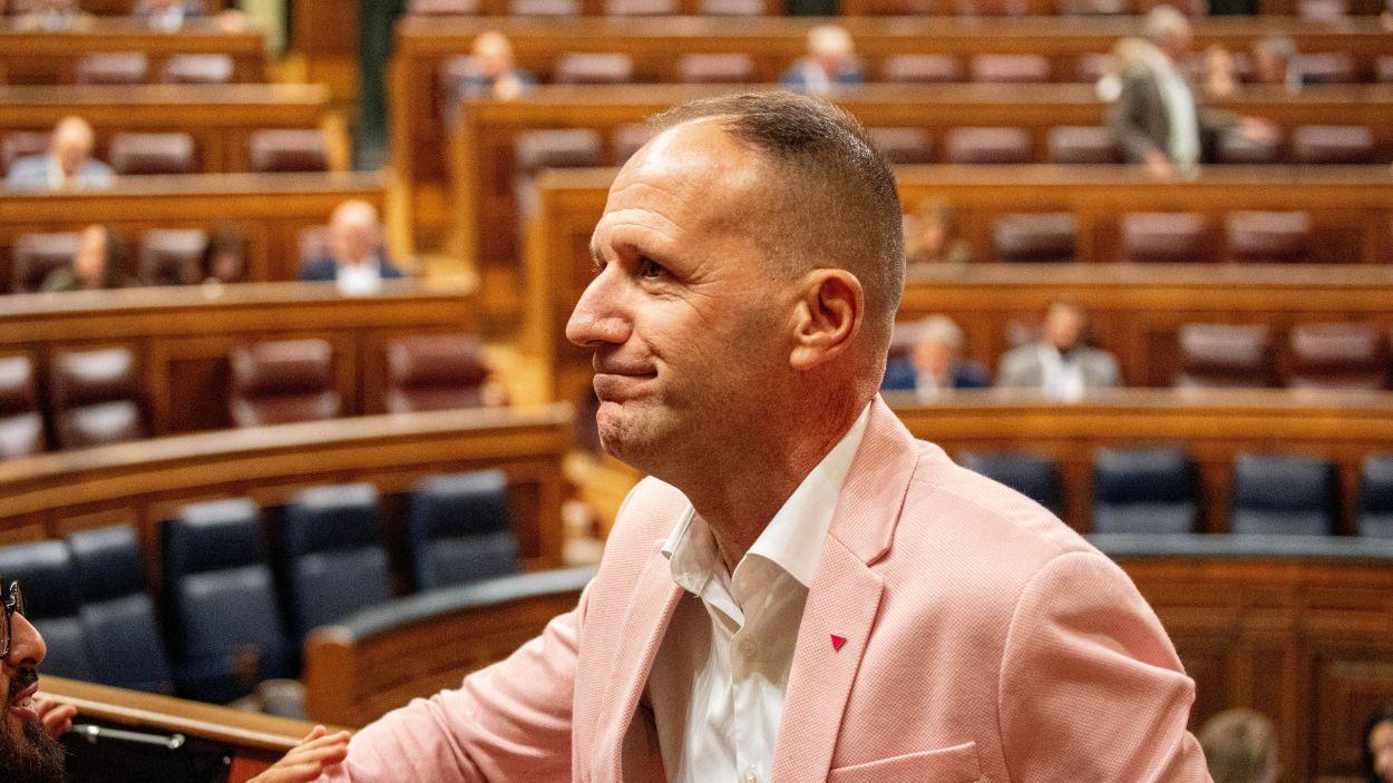 Lázaro Azorín en el Congreso de los Diputados. EP