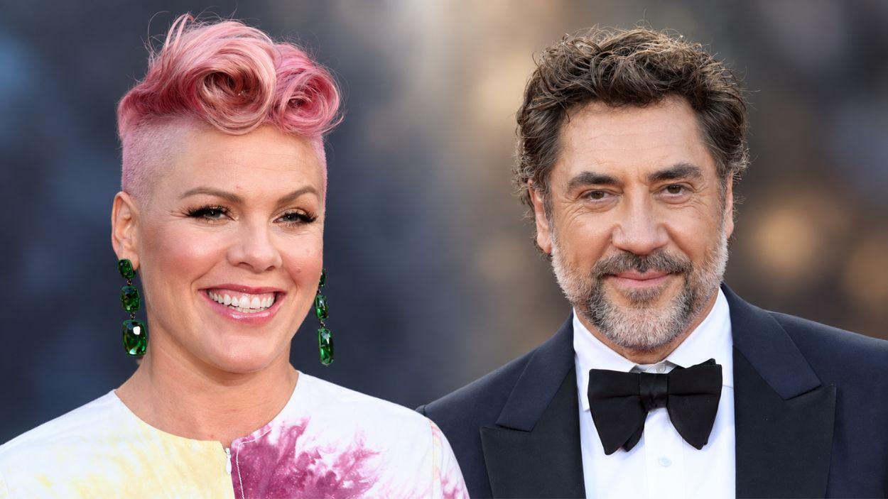 Pink y Javier Bardem. 