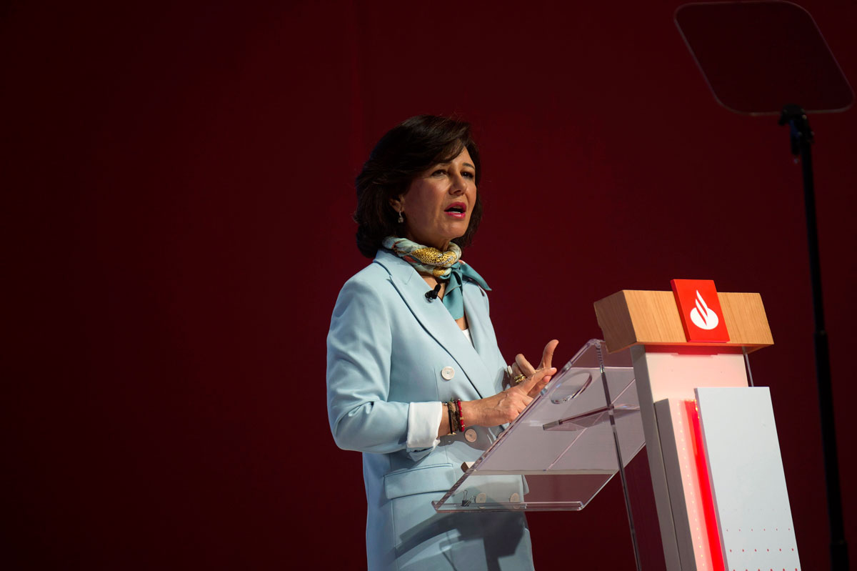 La presidenta del Banco Santander, Ana Botín