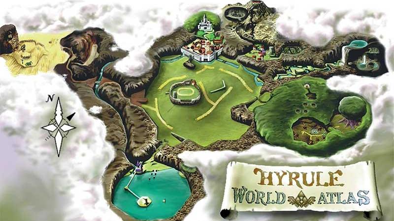 Atlas de Hyrule en The Legend Of Zelda Ocarina of Time