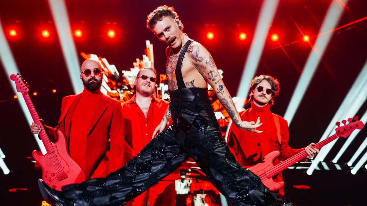 El representante de Noruega, Jonas Lovv, en Eurovisión 2026 (Sarah Louise Bennett / UER)