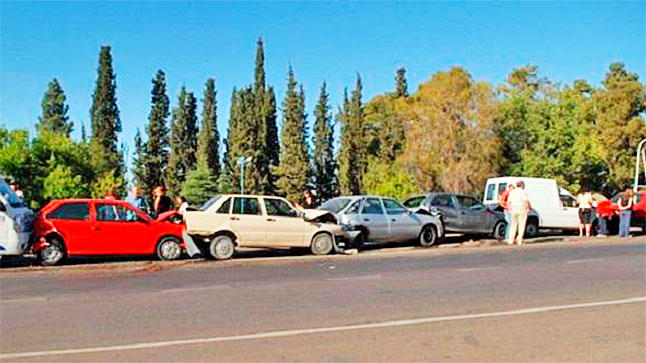 ¿Qué debes hacer si sufres un accidente en cadena?