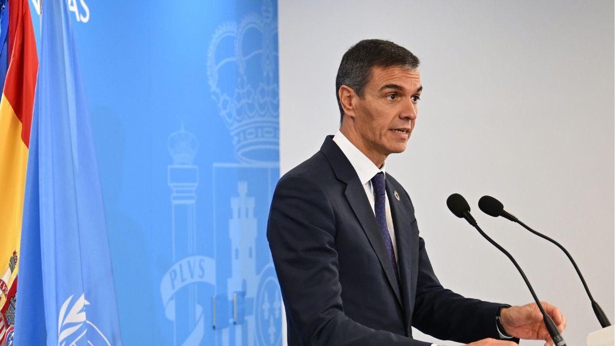 El presidente del Gobierno, Pedro Sánchez, en la cumbre de la ONU de Nueva York. EP
