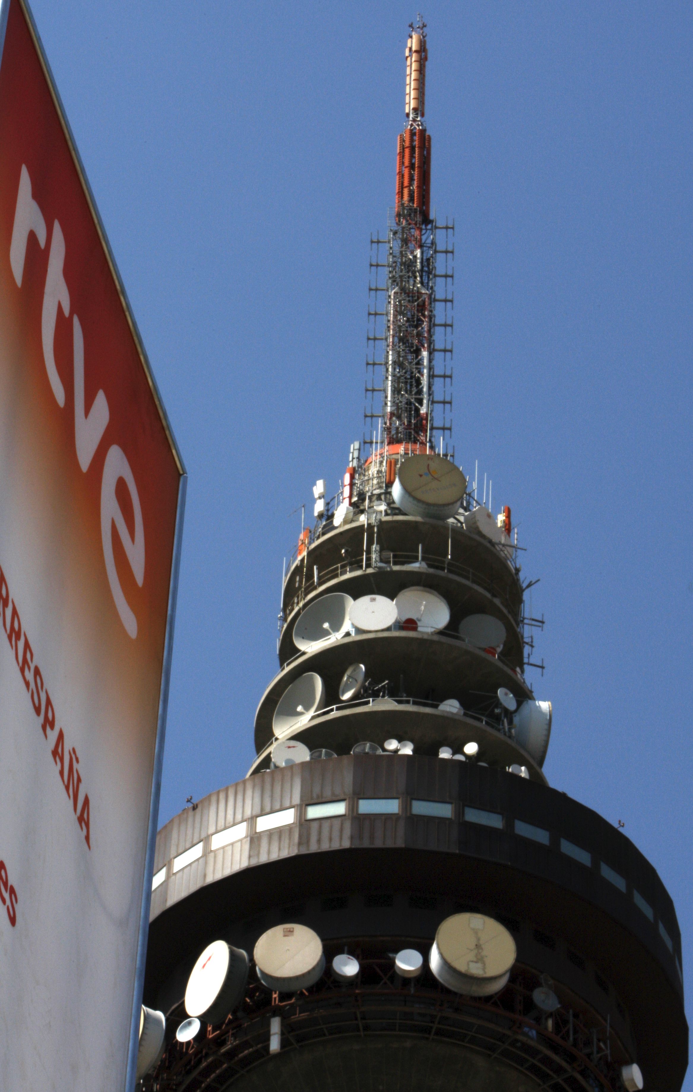 Vista de Torrespaña, centro de comunicaciones de RTVE