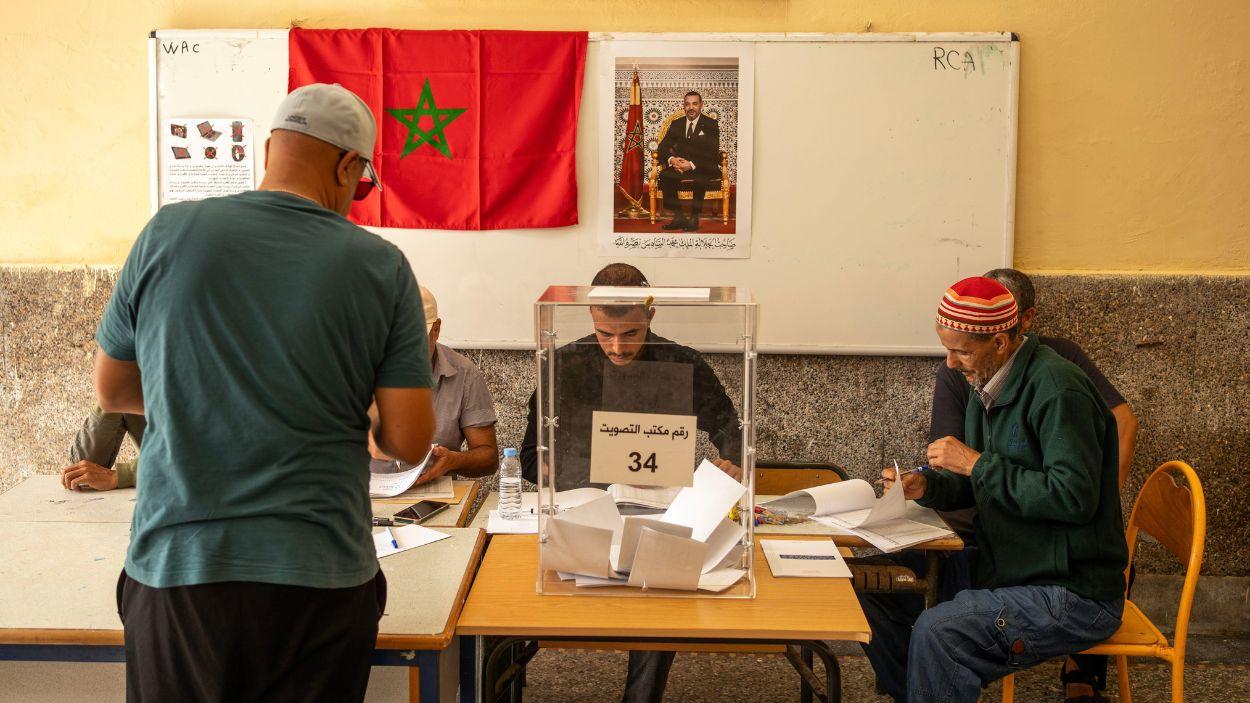 Imagen de archivo de un colegio electoral en Marruecos. EP.
