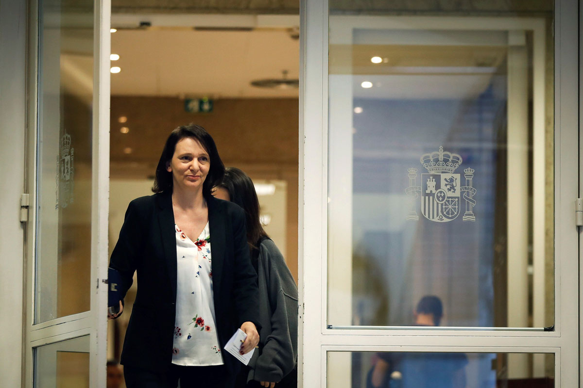 La diputada de Podemos Carolina Bescansa, en el Congreso. 