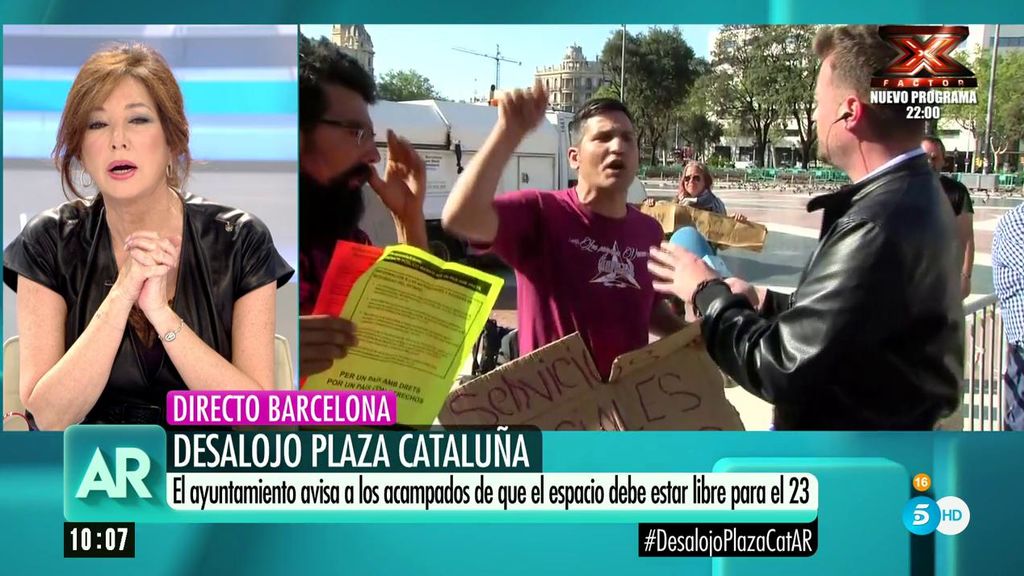 El activista Lagarder se enfrenta a Ana Rosa Quintana. 