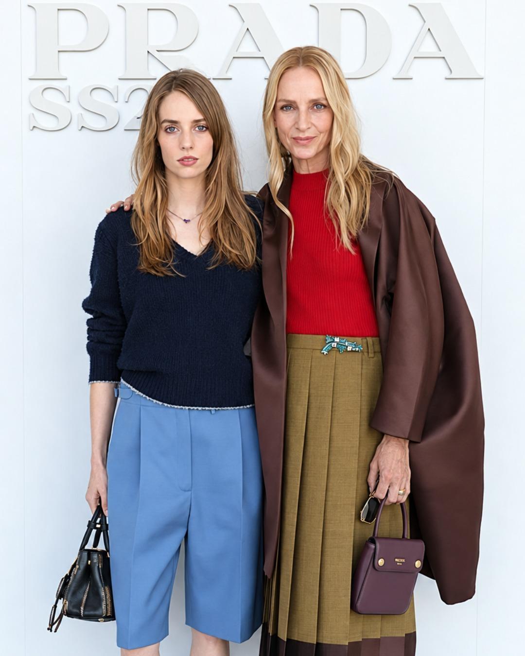 Uma Thurman y Maya Hawke Uma Thurman y Maya Hawke