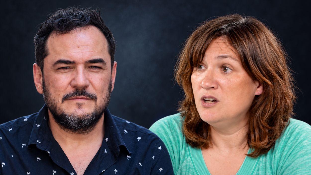 Ismael Serrano y Rebeca Argudo.
