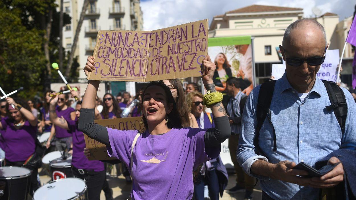 Manifestación celebrada este domingo en Málaga con motivo del 8 de marzo, Día Internacional de la Mujer. Imagen archivo / EP