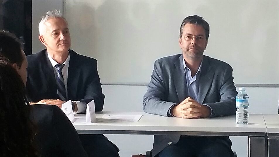 Diego Gónzalez, Consejero delegado de ADEMA y Juan José Montaño, Director General de Política Universitaria del Govern Balear