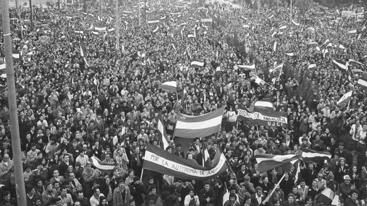 Movilización popular del 4D de 1977. Imagen archivo