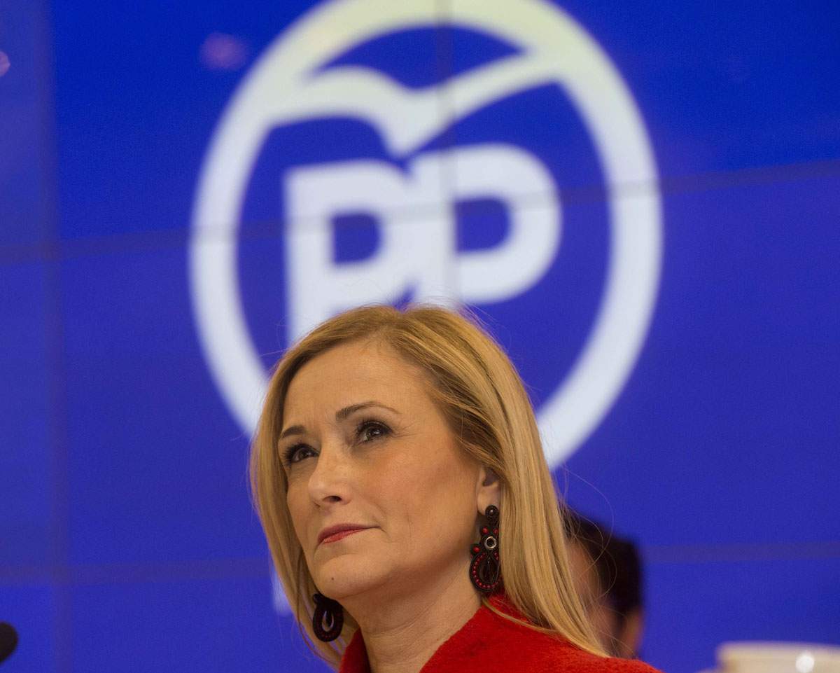 Cristina Cifuentes, en un acto del PP.