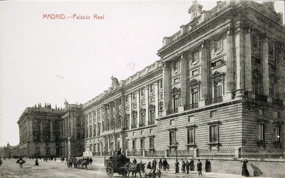 Palacio Real de Madrid a principios del siglo XX