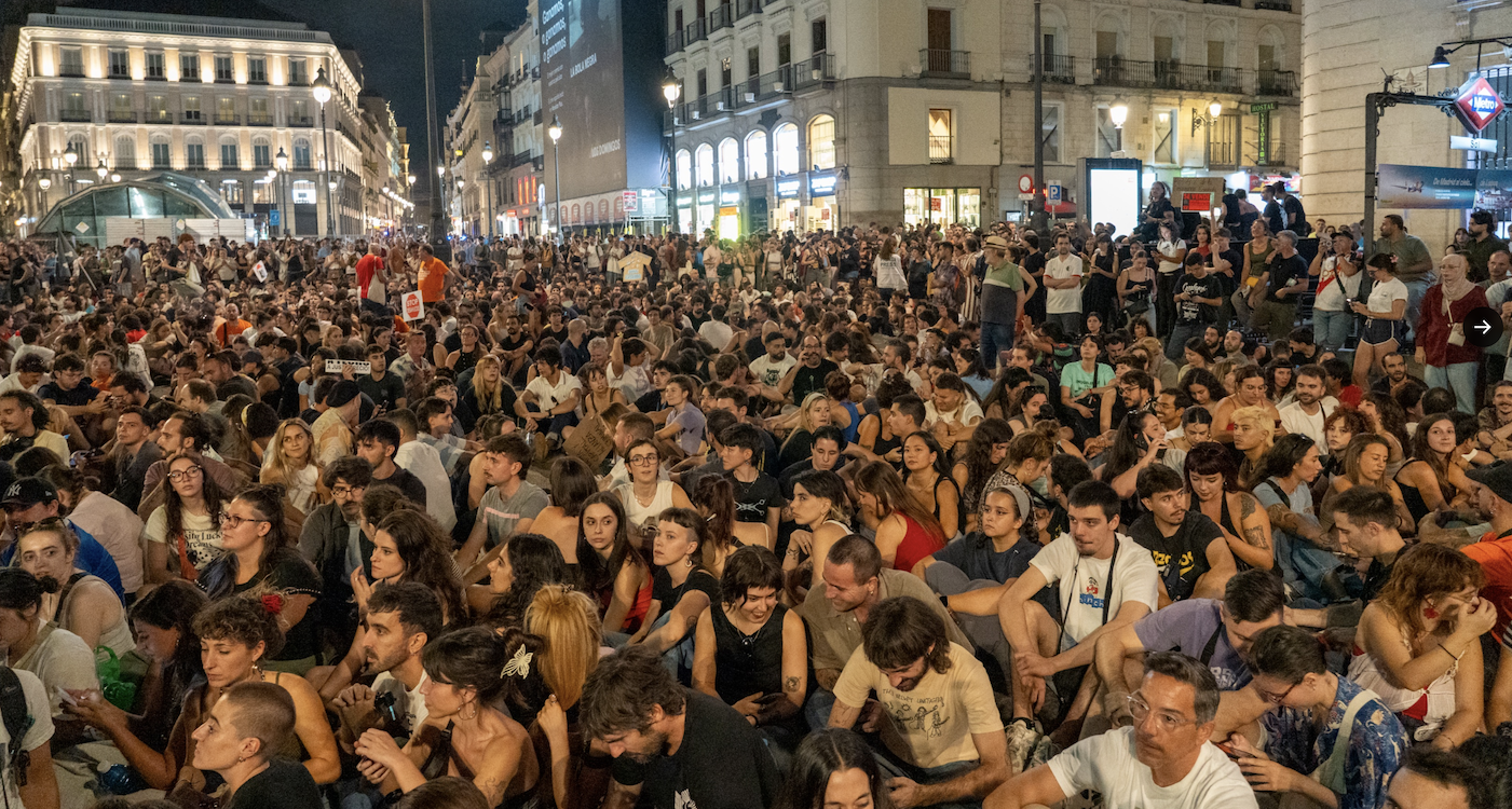 Acampada en Sol por la vivienda. Septiembre de 2026. EP:RS