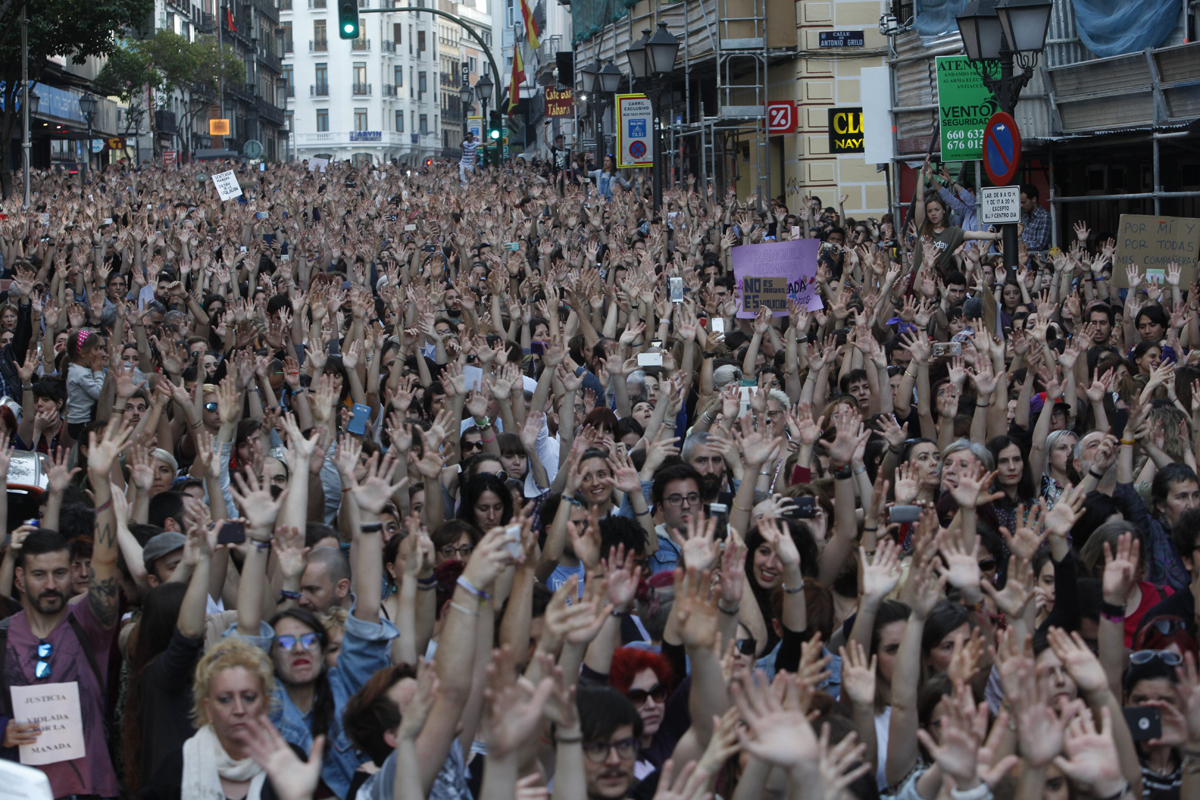 Manifestación contra la sentencia de La Manada. Cordon Press