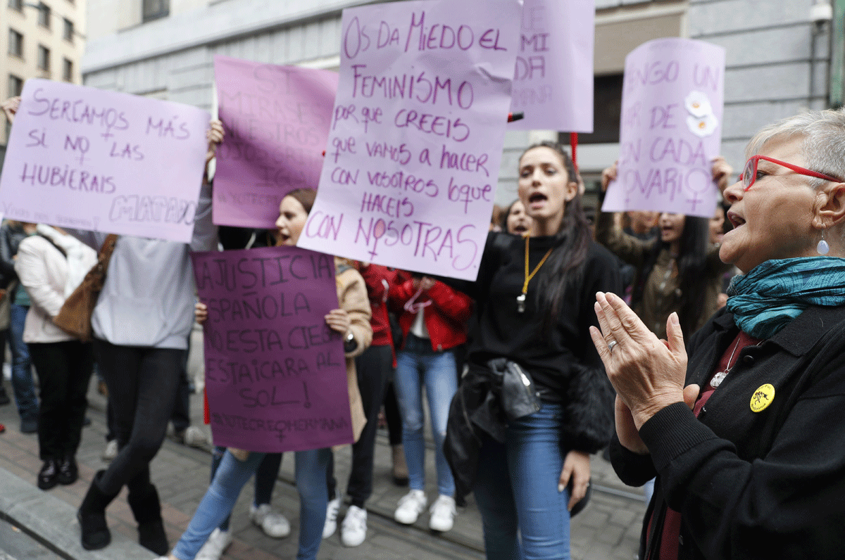 Protesta contra la sentencia de La Manada EFE