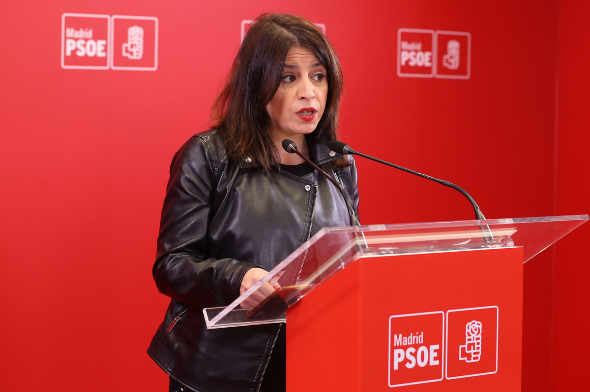 La vicesecretaria general del PSOE, Adriana Lastra