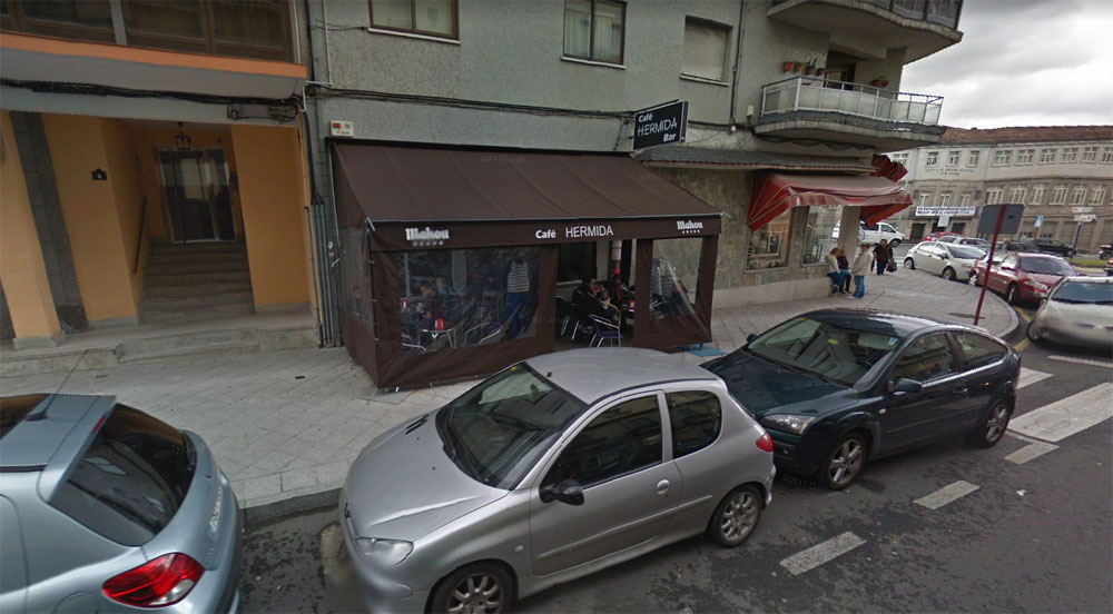Bar Hermida en la calle Ourense donde se produjo el suceso