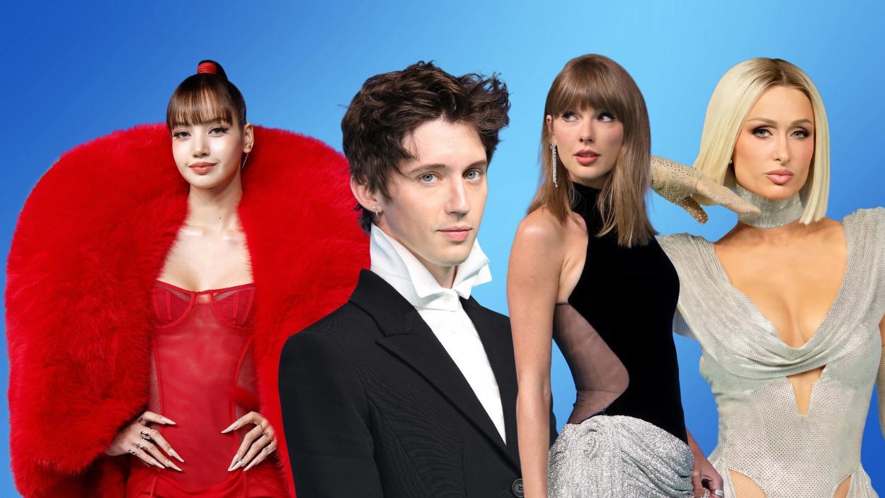 Taylor Swift, LISA, Paris Hilton y Troye Sivan durante la alfombra roja de los MTV Video Music Awards 2026 en Los Ángeles.
